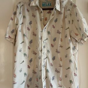 Tommy Bahama Relax Men's Cream Shirt